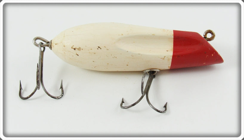 Vintage National Bait Co Red & White Bass King Lure 