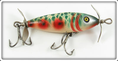 Pflueger Argyle Green Cracked Back Neverfail Minnow 3185