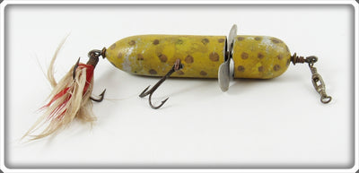 Vintage Hinkley Yellow Gold Spots Phantom Lure