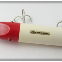 Creek Chub Red & White Giant Jointed Pikie In Box