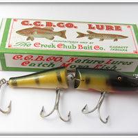 Vintage Creek Chub Perch Jointed Husky Pikie Lure In Box 3001 