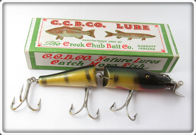 Vintage Creek Chub Perch Jointed Husky Pikie Lure In Box 3001 