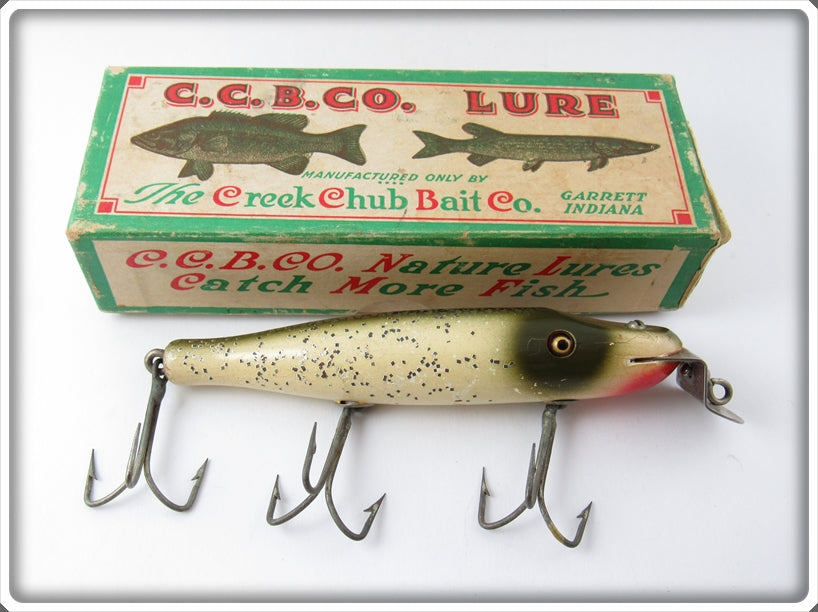 Vintage Creek Chub Silver Flash Pikie Lure In Box 718