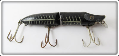 Vintage Heddon Black Shore Two Piece Hardware Jointed Vamp Lure 9739XBW