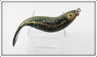 Heddon Uncatalogued Green & Gold Scale Flitter Cousin II Salesman Sample