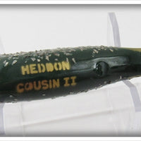 Heddon Uncatalogued Green & Gold Scale Flitter Cousin II Salesman Sample
