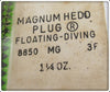 Heddon Sweepstakes Prize MG Golden Black Muskie Magnum Hedd Plug In Package