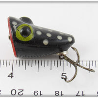 Brook's Black Silver Spotted Frog Popper