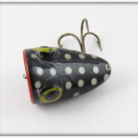 Brook's Black Silver Spotted Frog Popper