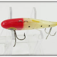 Doug English Lure Co White Black Spots Plugging Shorty In Box 607AX