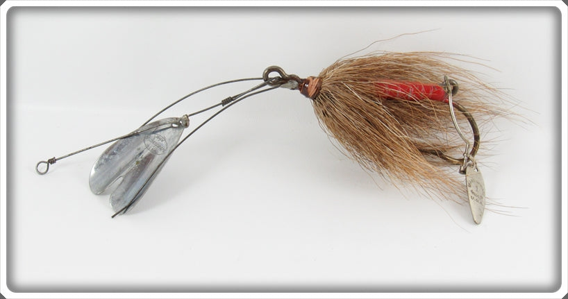 Vintage Shakespeare Red Weedless Flutter Fly Lure 6196