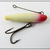 Vintage Creek Chub Red Head White Fly Rod Pikie Lure 1302