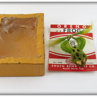 Vintage South Bend Green Oreno Hair Frog Lure 848 In Box 