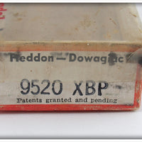 Heddon Pearl & Black Shore Minnow Chugger Jr In Box 9520 XBP