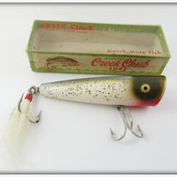 Vintage Creek Chub Silver Flash Snook Plunker In Box 7118