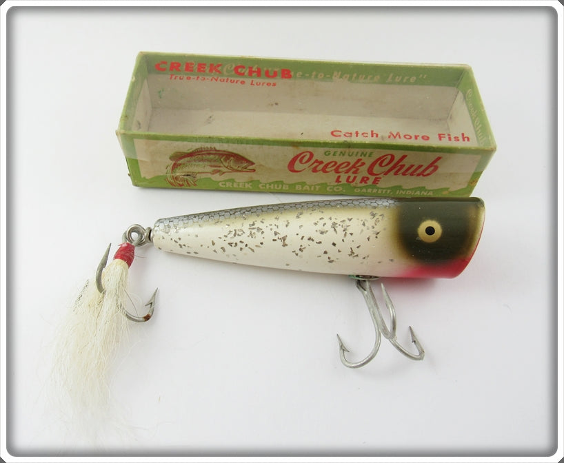Vintage Creek Chub Silver Flash Snook Plunker In Box 7118