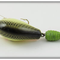 Bagley Black On Chartreuse Grub Tail Balsa B