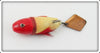 Heddon Red & White Fly Rod Flaptail