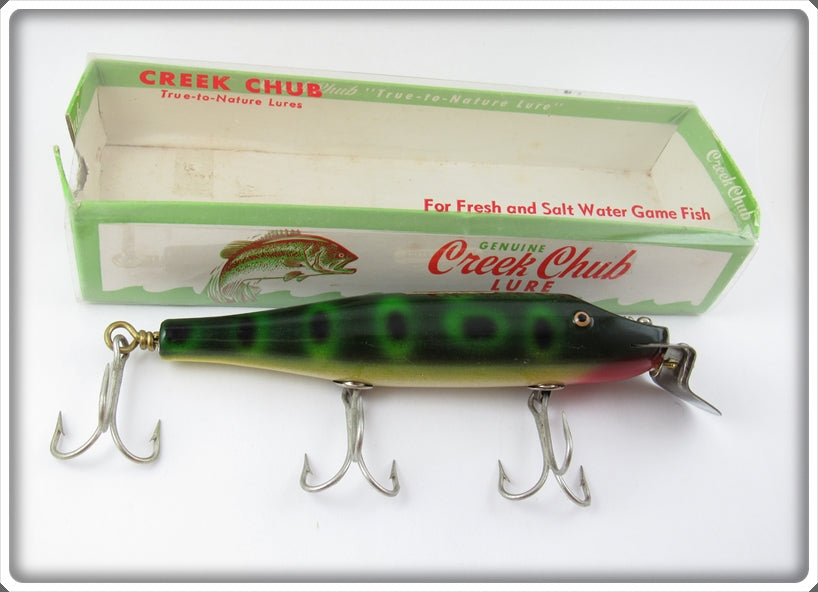 Vintage Creek Chub Frog Spot Husky Pikie Lure In Box 2319 W