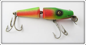 Vintage Creek Chub Rainbow Fire Jointed Midget Pikie Lure 4232