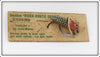 Vintage Heddon Silver Shore Runtie Spook Lure On Card 959XRS