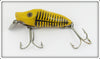 Heddon Yellow Black Bone River Runt Spook Sinker