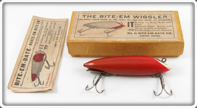 Vintage Bite Em Bate Co The Bite Em Wiggler In Box With Paper