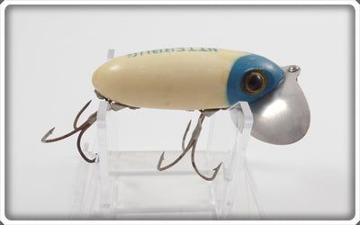 Arbogast Blue Head White Body Jitterbug
