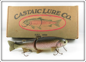 Vintage Castaic Lure Co 8" Castaic Rainbow Trout Lure In Box