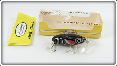 Arbogast Seein's Believin' Clear Plastic Lip Red Wing Blackbird Jitterbug