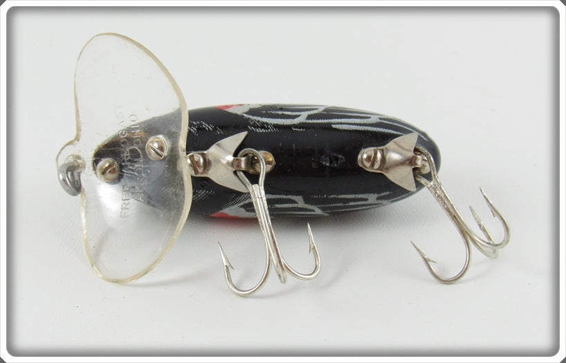 bibbs red eyed warbler fishing lure Arbogast Seein's Believin' Clear Plastic Lip Red Wing Blackbird Jitterbug