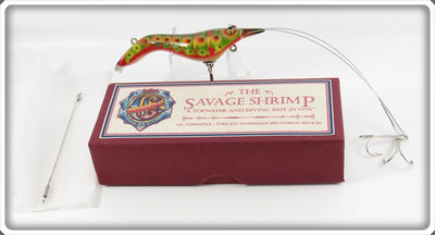 Jan Cummings Grass Flat Pattern The Savage Shrimp Lure In Box