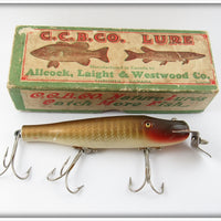 Vintage AL&W Creek Chub Pikie Scale Pikie Lure In Box 337 0 