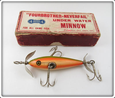 Pflueger Four Brothers Rainbow Neverfail Minnow In Box 3173 FourBrother