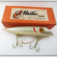 Vintage Martin Silver Scale Salmon Plug Lure In Box 7KS-11