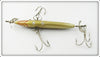 J. L. Clark Manufacturing Co Musky Size The Expert Wooden Minnow No. 0 In Box