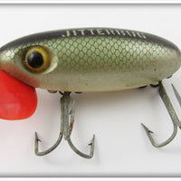 Arbogast Green Scale Plastic Lip Jitterbug In Box