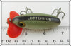 Arbogast Green Scale Plastic Lip Jitterbug In Box