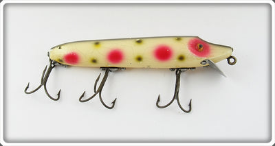 Vintage Heddon Strawberry Spotted Tack Eye Vamp Lure 7500 S