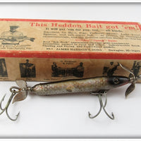 Vintage Heddon Shiner Scale Baby Torpedo Spook In Box 9129 P