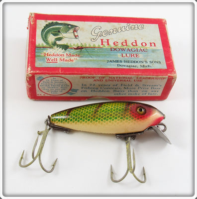 Vintage Heddon Perch 110 River Runt Lure In Box 119L