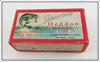 Vintage Heddon White Red Head 110 River Runt Empty Box 112 