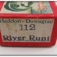 Heddon White Red Head 110 River Runt Empty Box 112