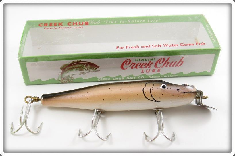Creek Chub Brown Trout Wooden Husky Pikie Lure In Box 2300 BT 