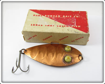 Paul Bunyan Copper Giant Ruby Spoon In Correct Box No. 2200