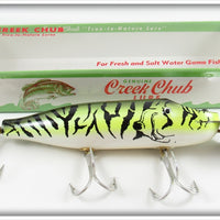 Creek Chub Psychie Pikie Wooden Striper Pikie In Box 6900 MA 