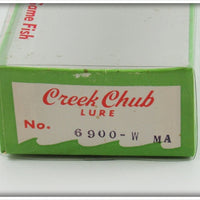 Creek Chub Psychie Pikie Wooden Striper Pikie In Box 6900 MA