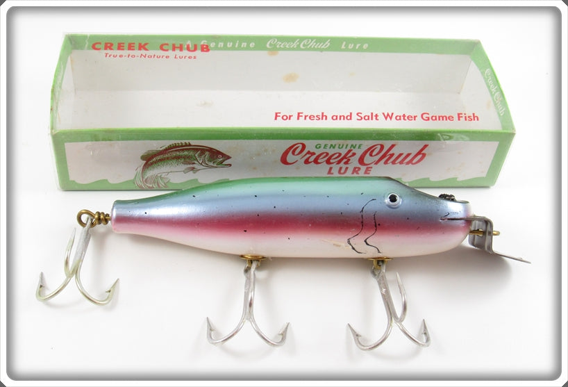 Creek Chub Rainbow Trout Wooden Striper Pikie In Box 6900 RT