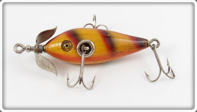 Vintage Heddon Bar Perch 20 Dowagiac Minnow Lure 29A