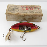 Vintage Immell Bait Co Rainbow Chippewa In Box B-55